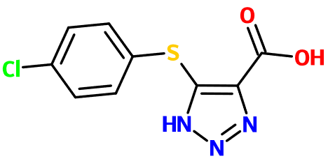 (图片) MC012082 5-((4-Chlorophenyl)thio)-1H-1,2,3-triazole-4-COOH